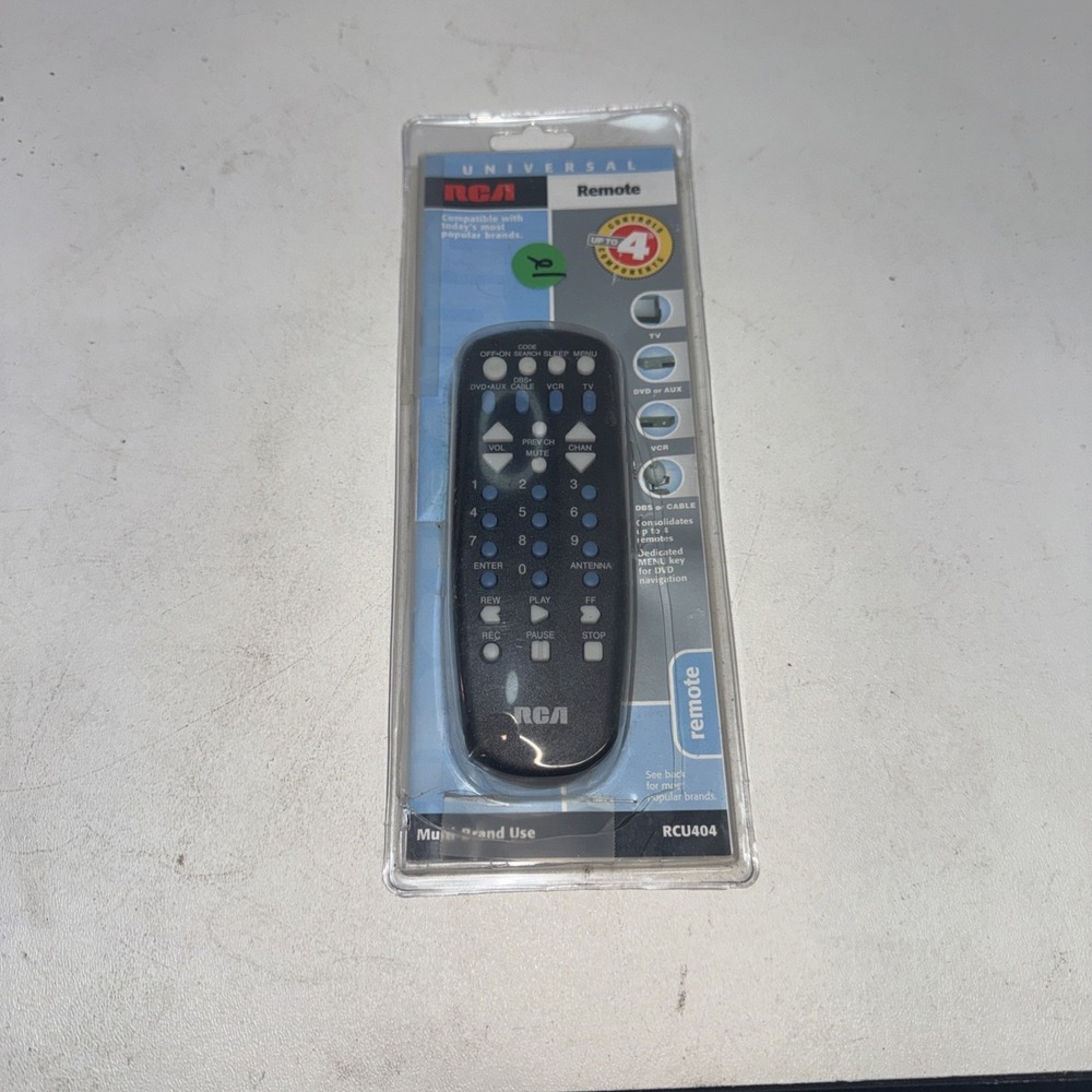 RCA Universal Remote Control Model RCU404N - for TV VCR Cable Box Sound System